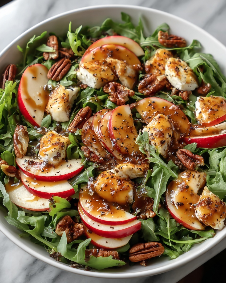 Apple Arugula Salad with Honey Balsamic Dressing Recipe - Recipe Image