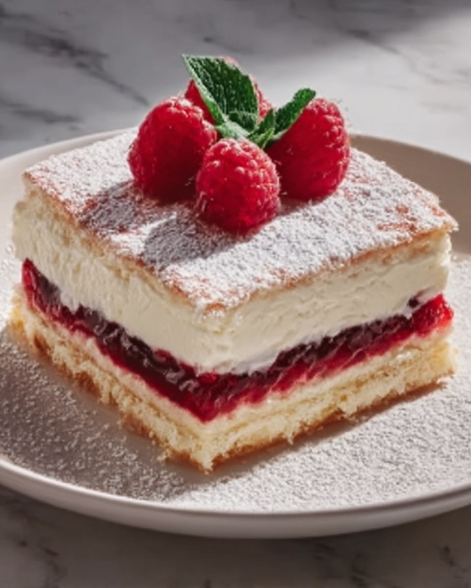 Raspberry Almond Cake with Almond Glaze Recipe - Recipe Image