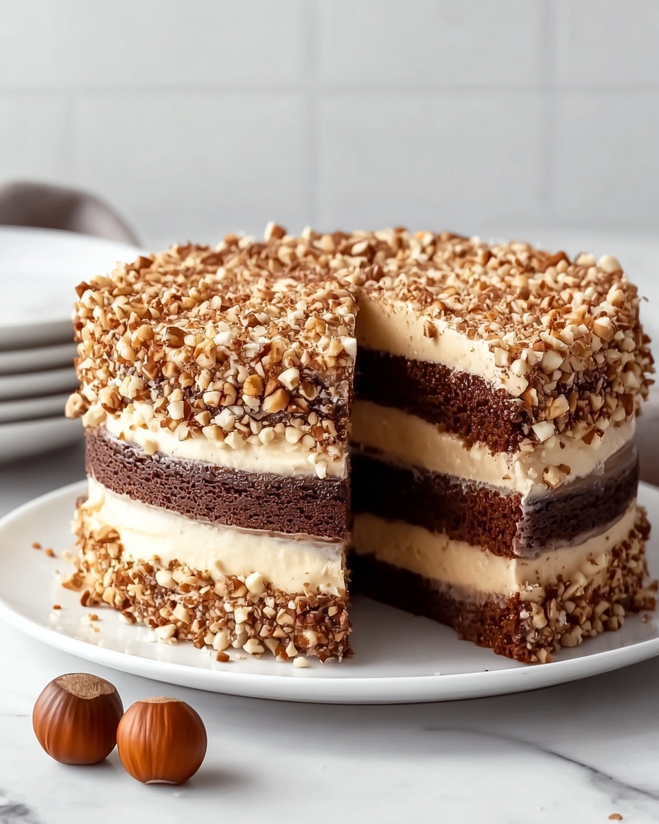 Decadent Hazelnut and Chocolate Cake for Special Moments Recipe - Recipe Image