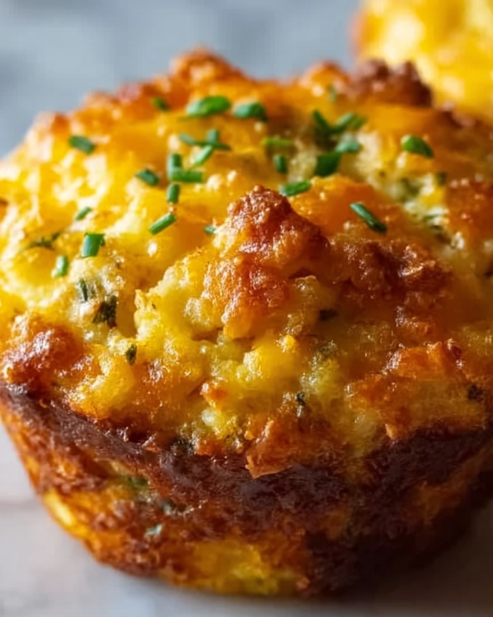 Crispy Cheddar Corn Potato Muffins Recipe - Recipe Image