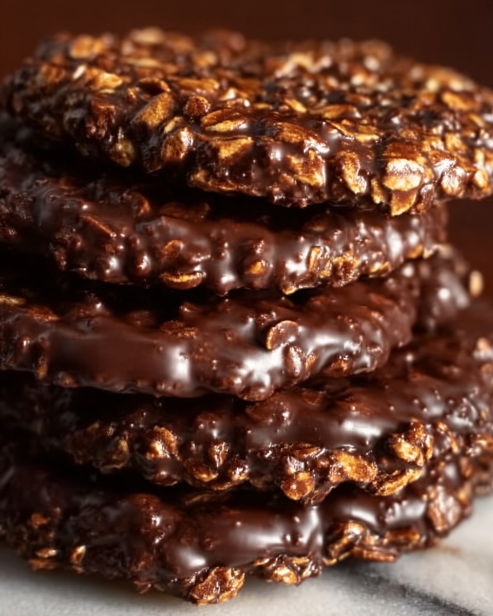 No-Bake Chocolate Oat Cookies Recipe - Recipe Image