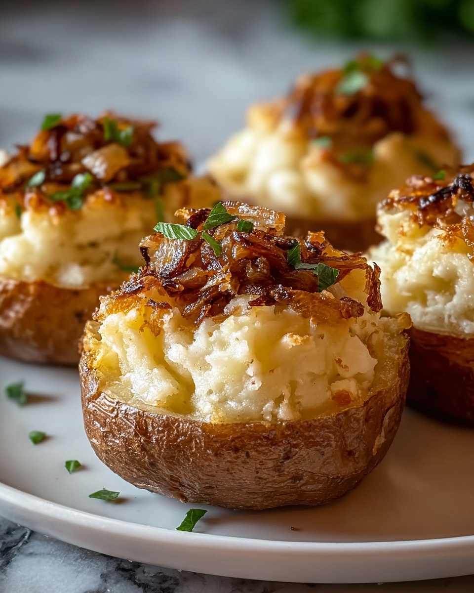 French Onion Twice Baked Potatoes Recipe - Recipe Image