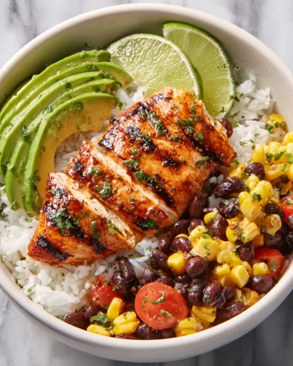 Honey Chipotle Chicken Rice Bowls Recipe - Recipe Image