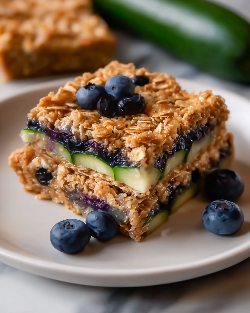 Zucchini Blueberry Baked Oatmeal Recipe - Recipe Image