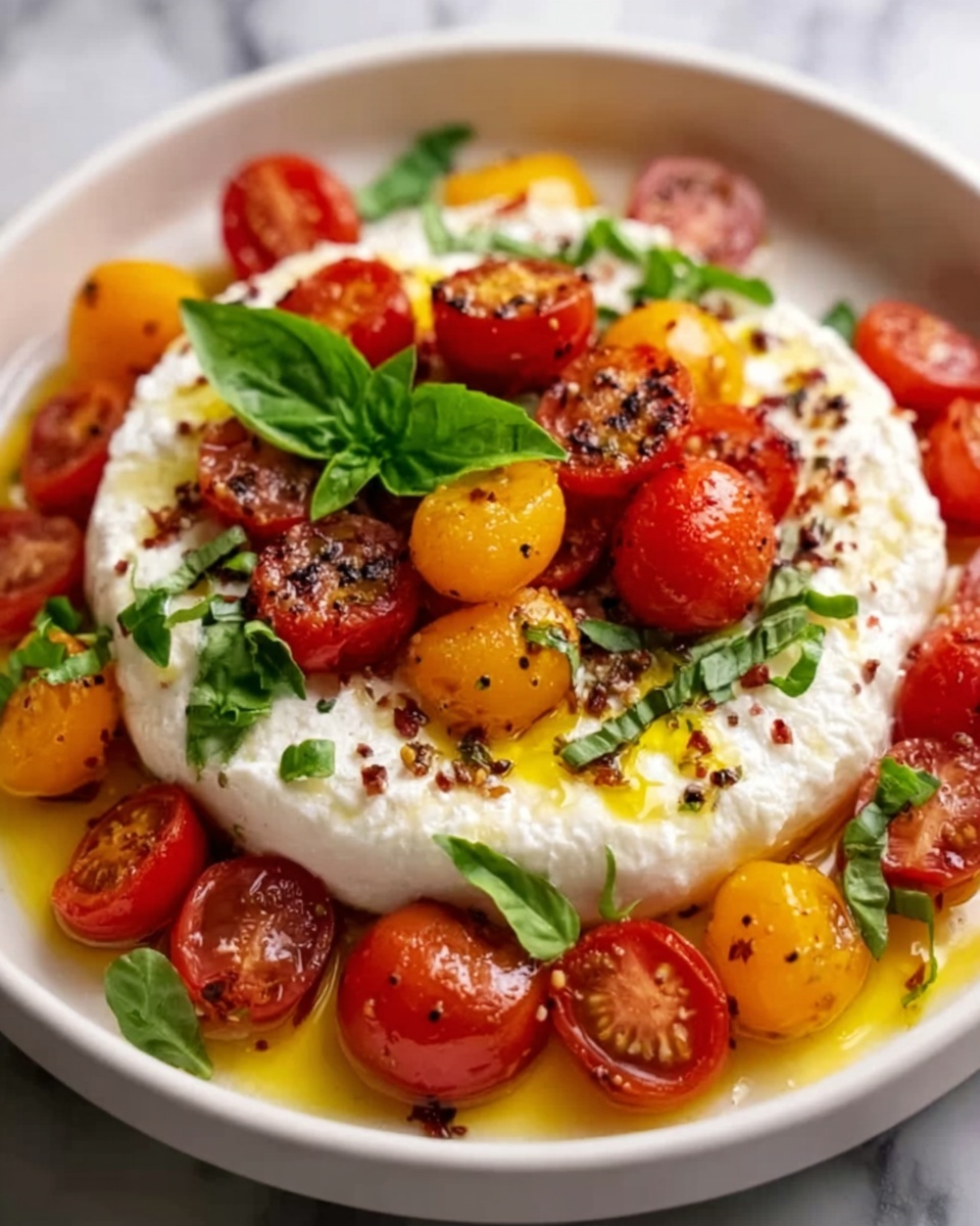 Burrata & Oven Roasted Tomato Salad Recipe - Recipe Image