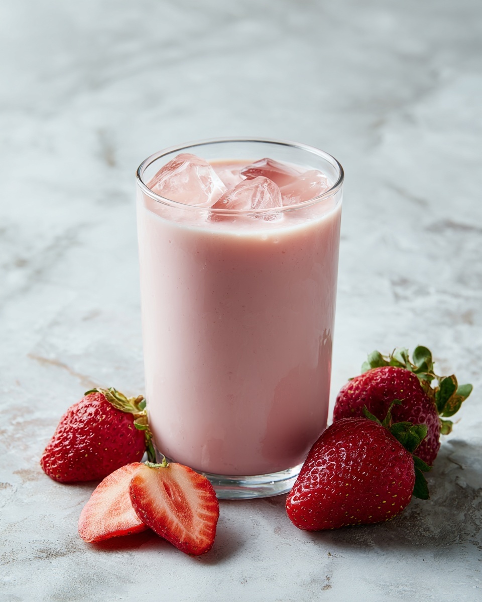 Strawberry Breeze – A Creamy and Refreshing Frozen Drink Recipe - Recipe Image