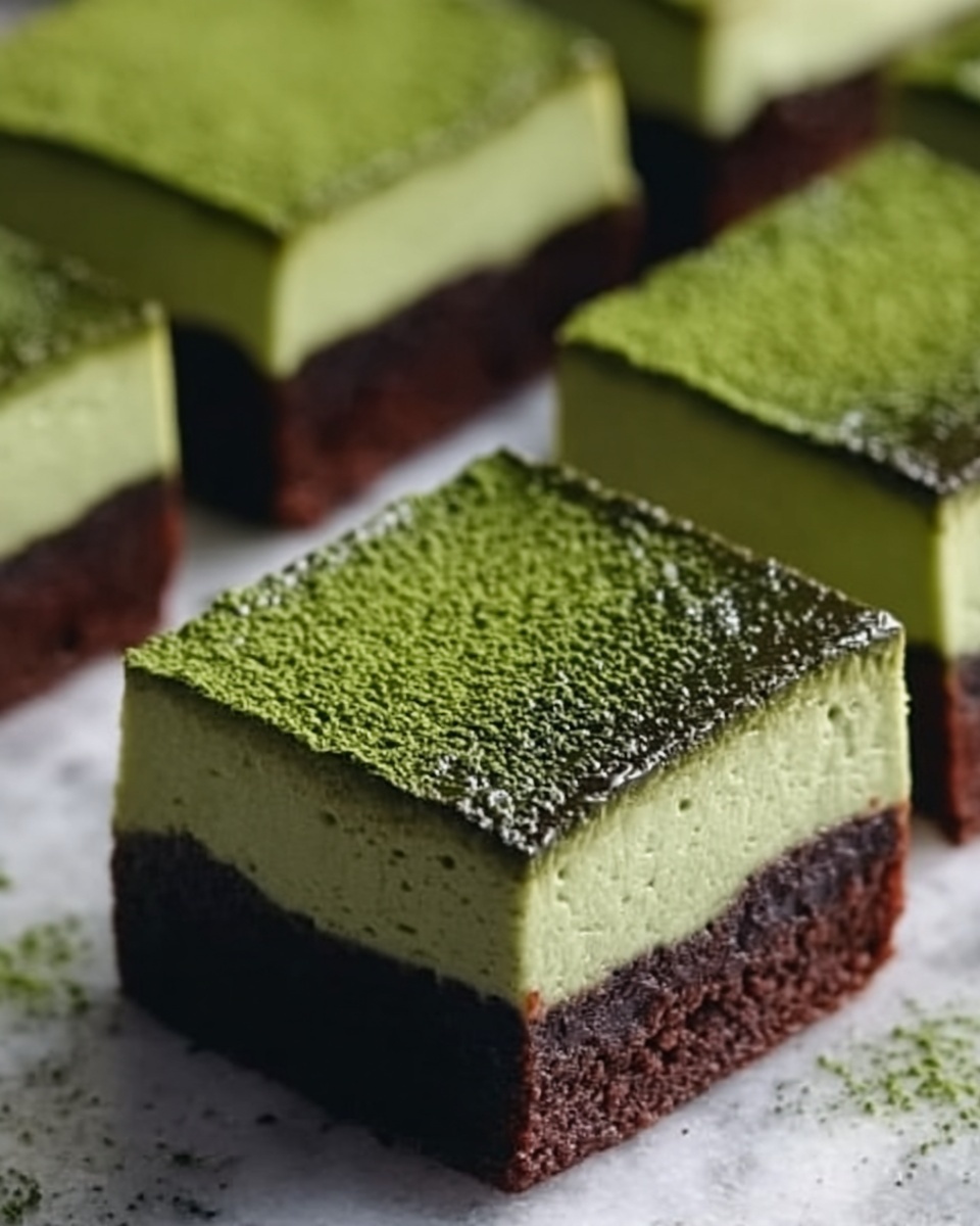 Matcha Mochi Brownies Recipe - Recipe Image