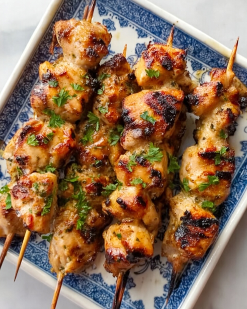 Oven-Baked Chicken Skewers with Lemon and Spices Recipe - Recipe Image