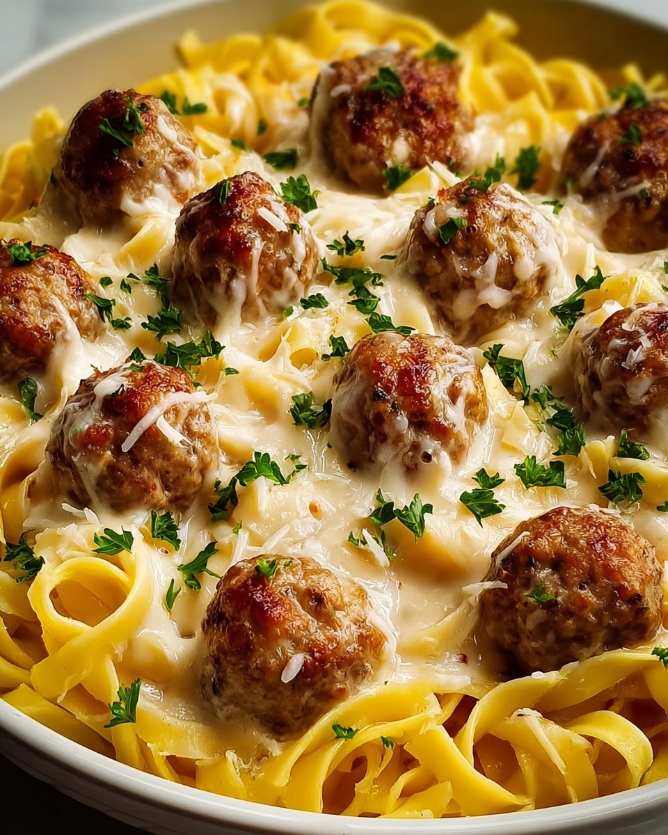 Creamy Swedish Meatball Noodle Bake Recipe - Recipe Image