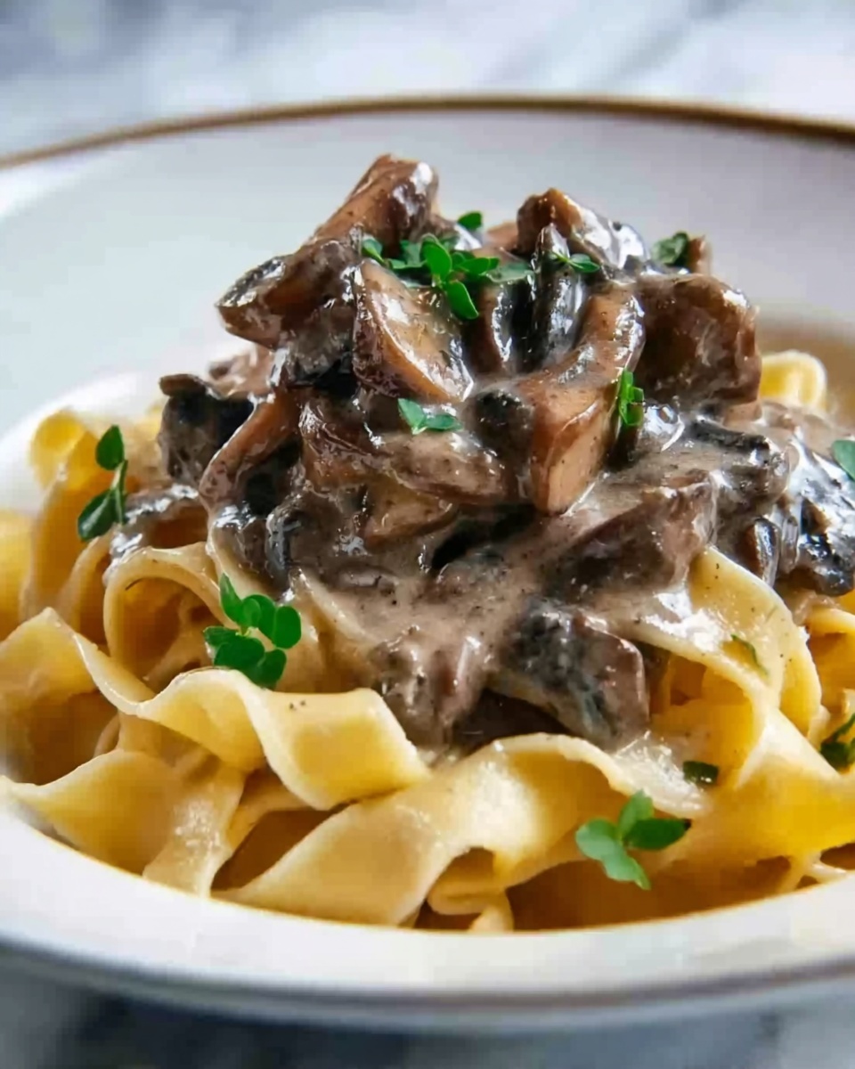Rustic Beef Stroganoff with Egg Noodles Recipe - Recipe Image