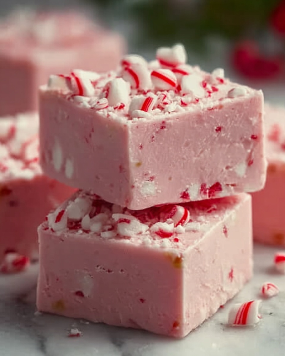 Candy Cane Fudge Recipe - Recipe Image