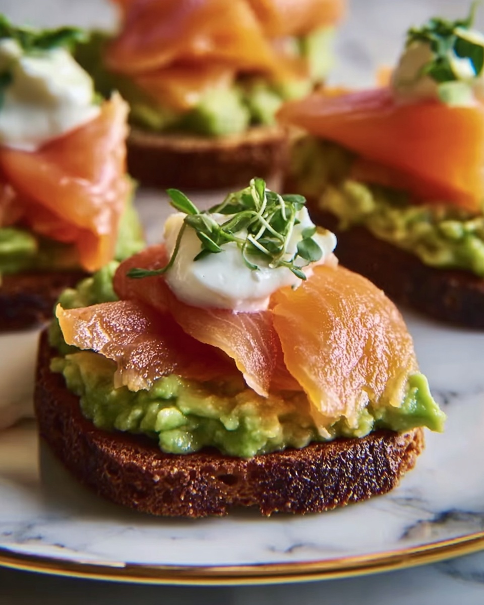 Spanish Avocado Smoked Salmon Bites Recipe - Recipe Image
