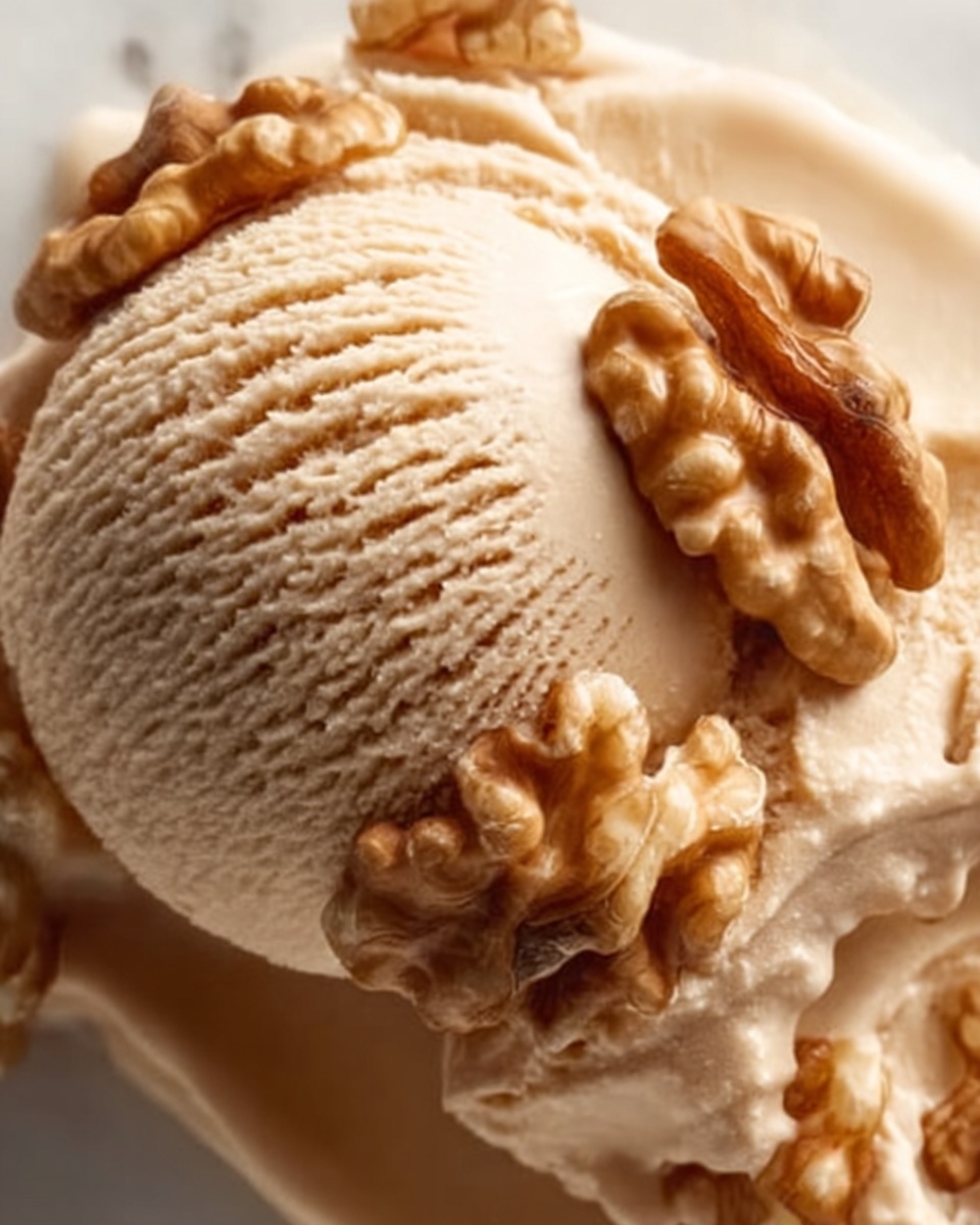 Pumpkin Spice Ice Cream with Walnuts Recipe - Recipe Image