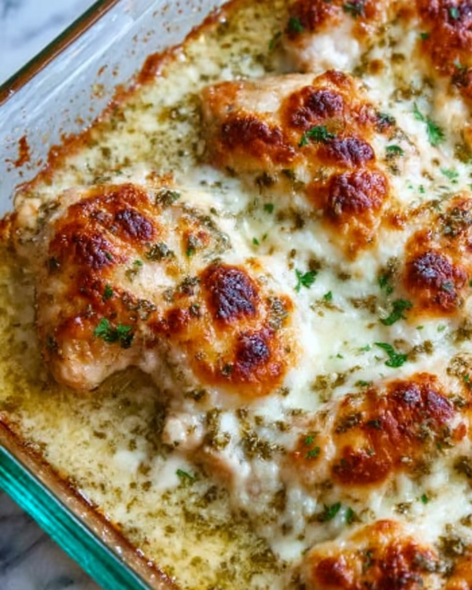 Golden Baked Provolone Chicken Recipe - Recipe Image