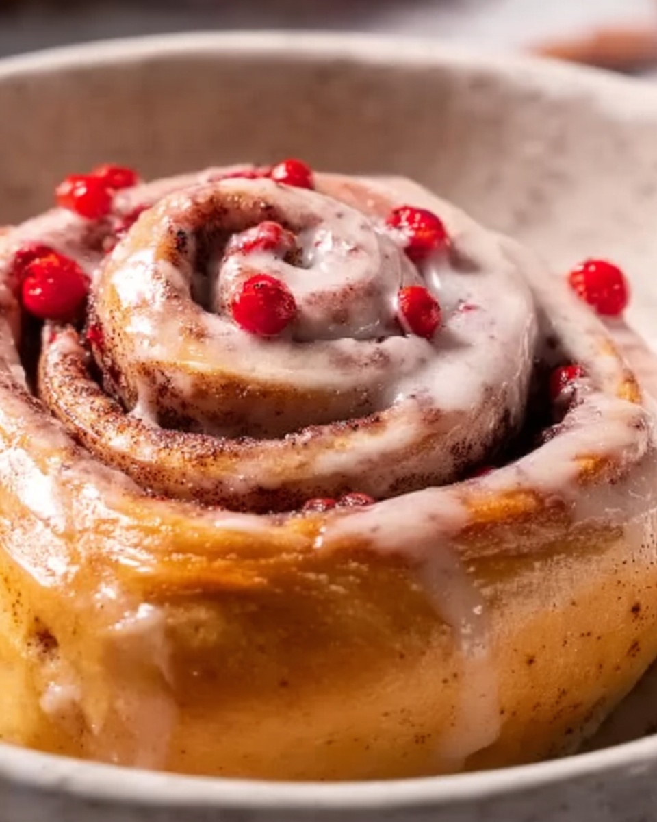 Giant Strawberry Cinnamon Roll Recipe - Recipe Image