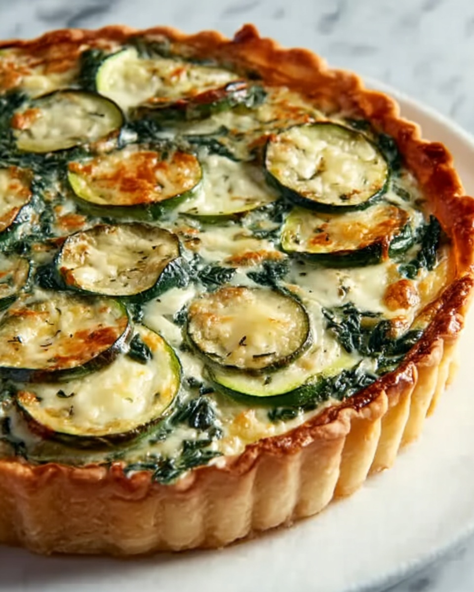 Zucchini and Spinach Pie Recipe - Recipe Image