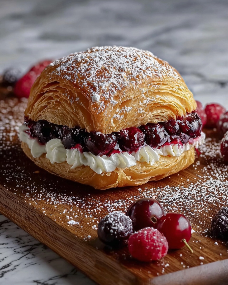 Creamy Cherry Strudel Recipe - Recipe Image