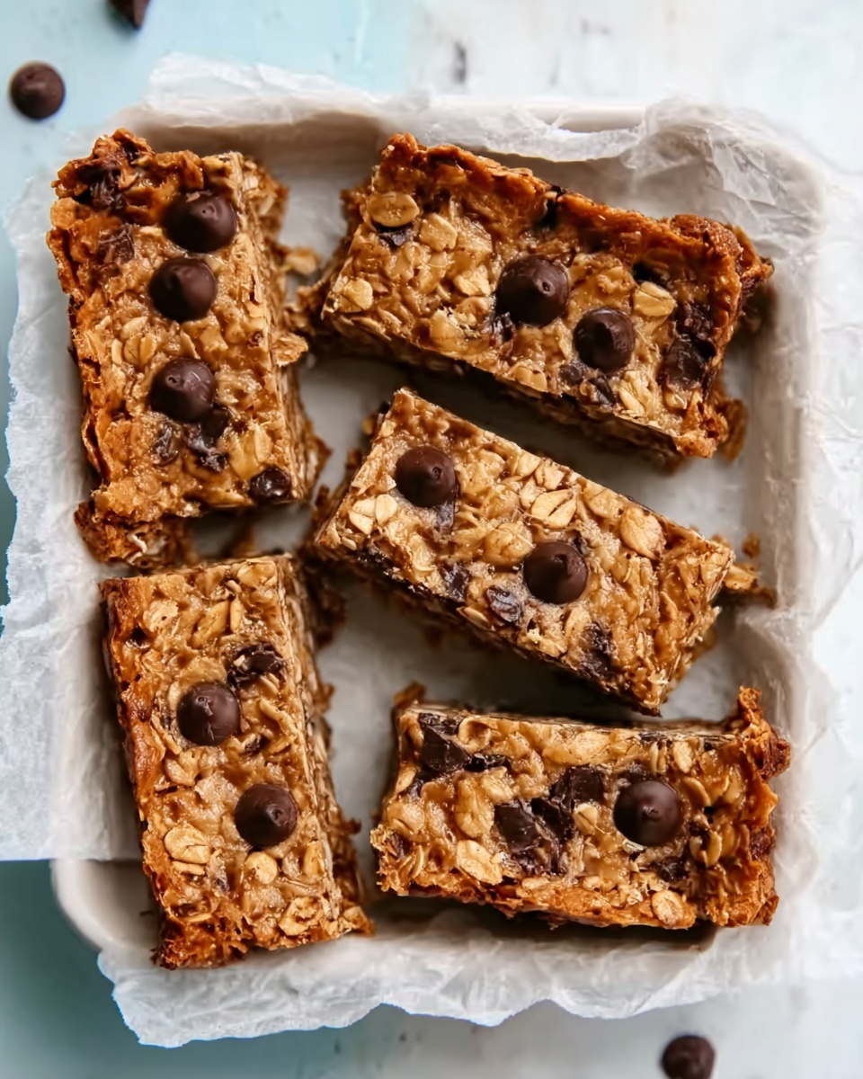 Healthy Chocolate Chip Oatmeal Bars Recipe - Recipe Image