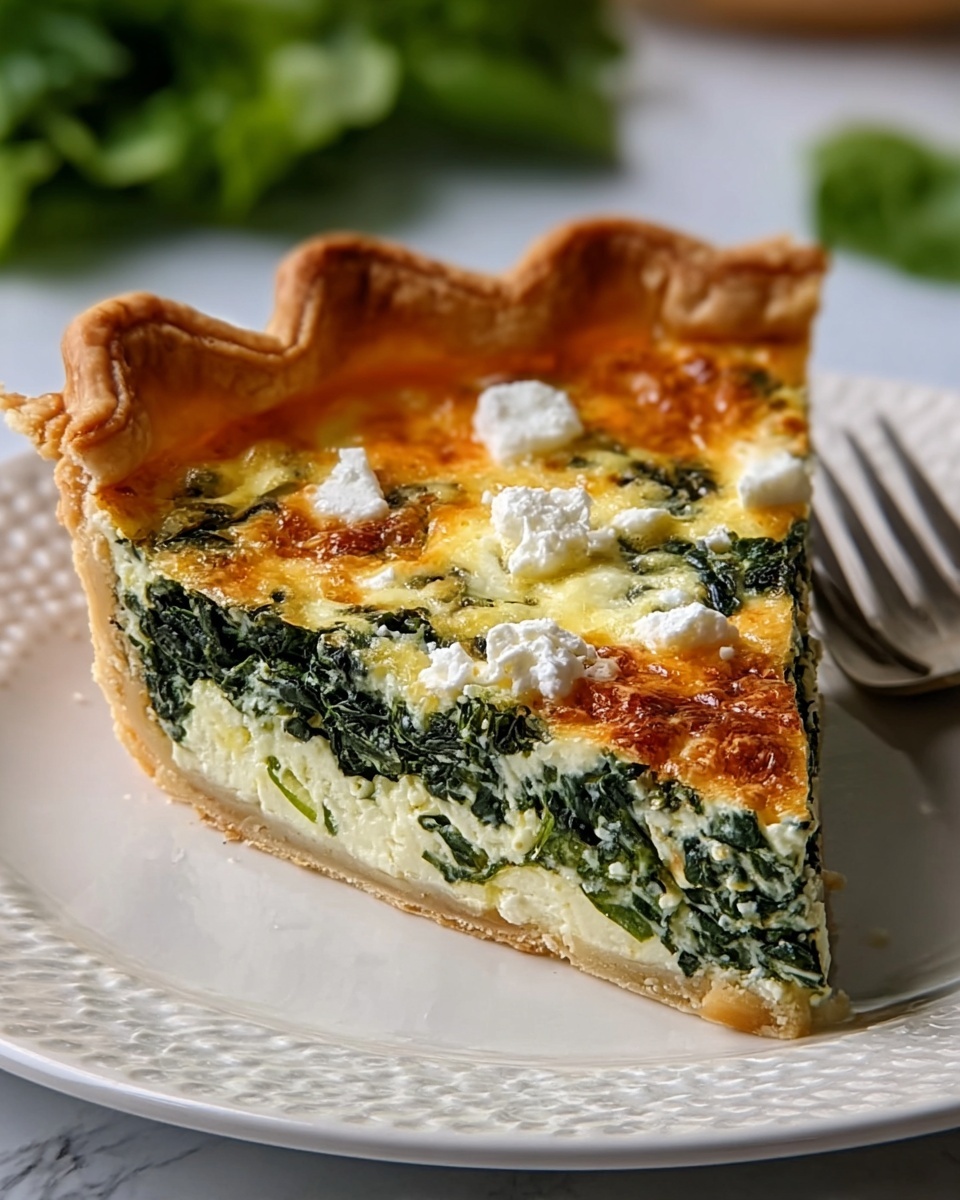 Spinach Feta Quiche Recipe - Recipe Image
