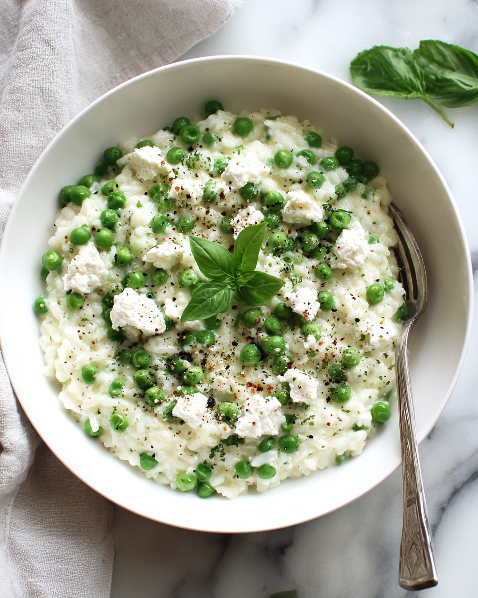Fresh Pea Risotto Recipe - Recipe Image