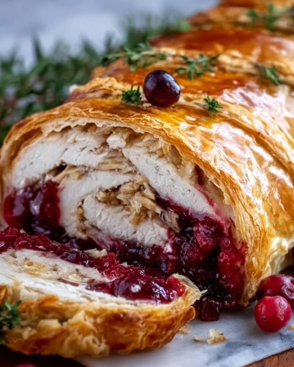 Cranberry Hazelnut Turkey Wellington Recipe - Recipe Image