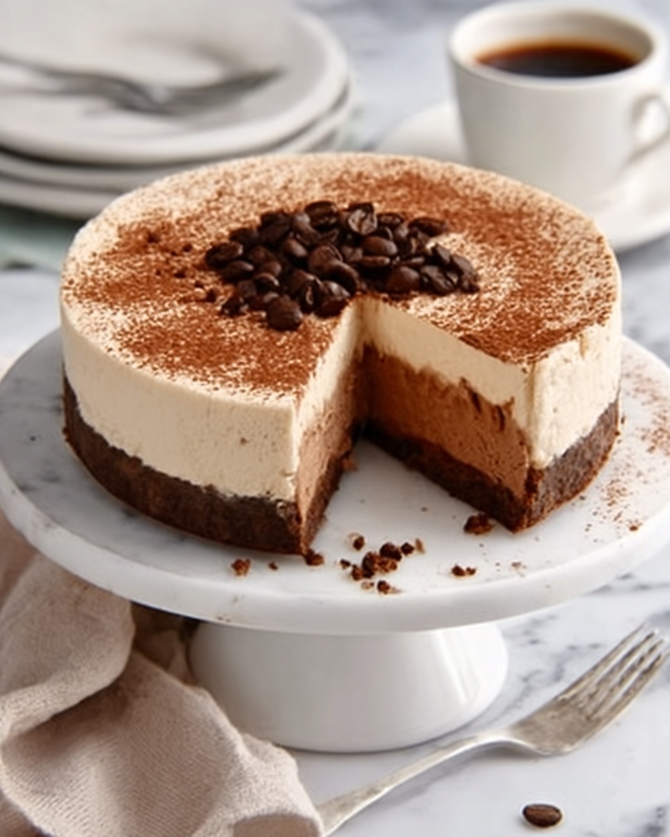 Keto Coffee Cheesecake Recipe - Recipe Image