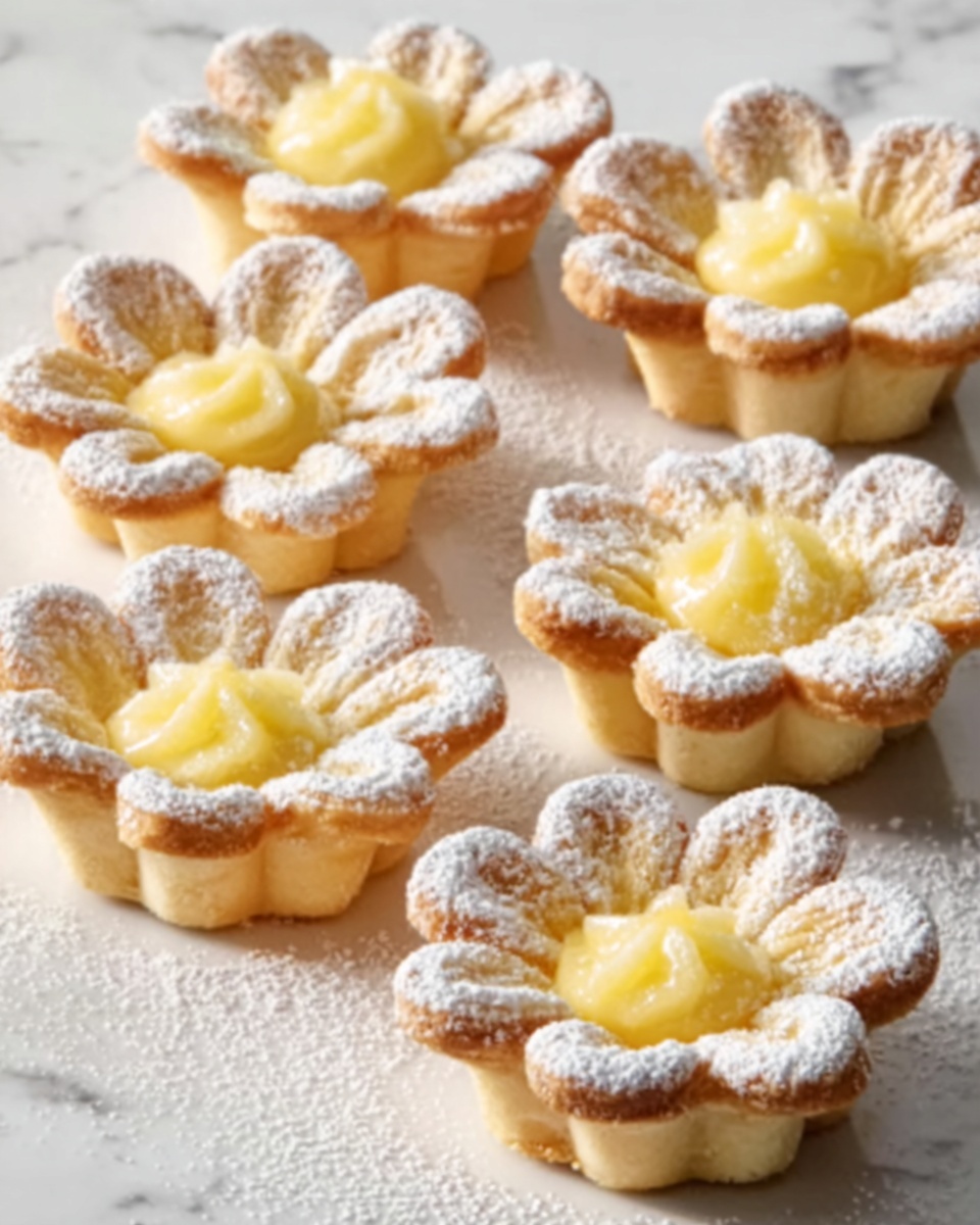 Lemon Curd Tartlet Flowers Recipe - Recipe Image