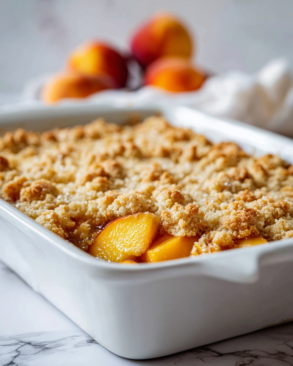 Old-Time Oven Peach Cobbler Recipe - Recipe Image
