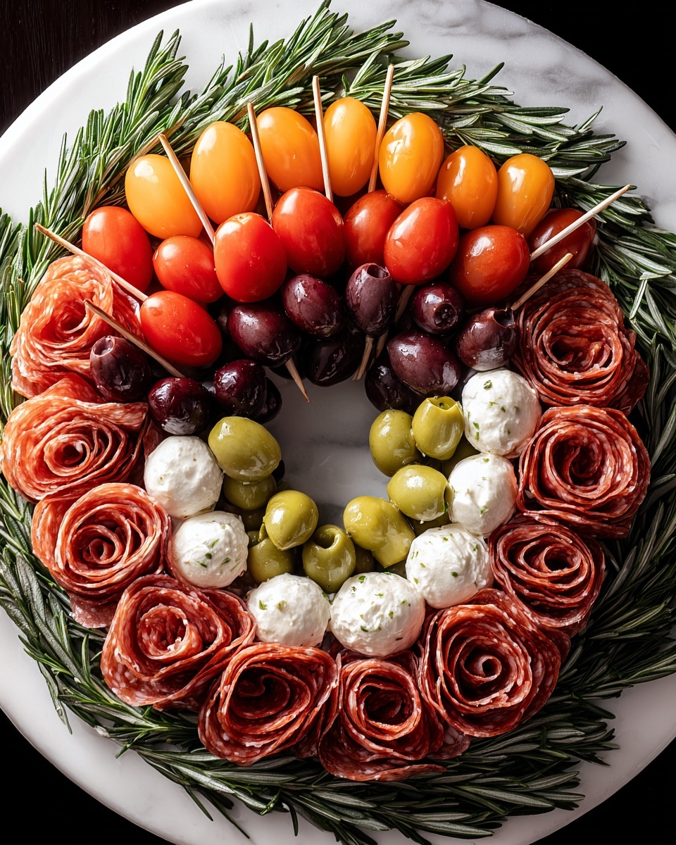 Christmas Antipasto Wreath Recipe - Recipe Image