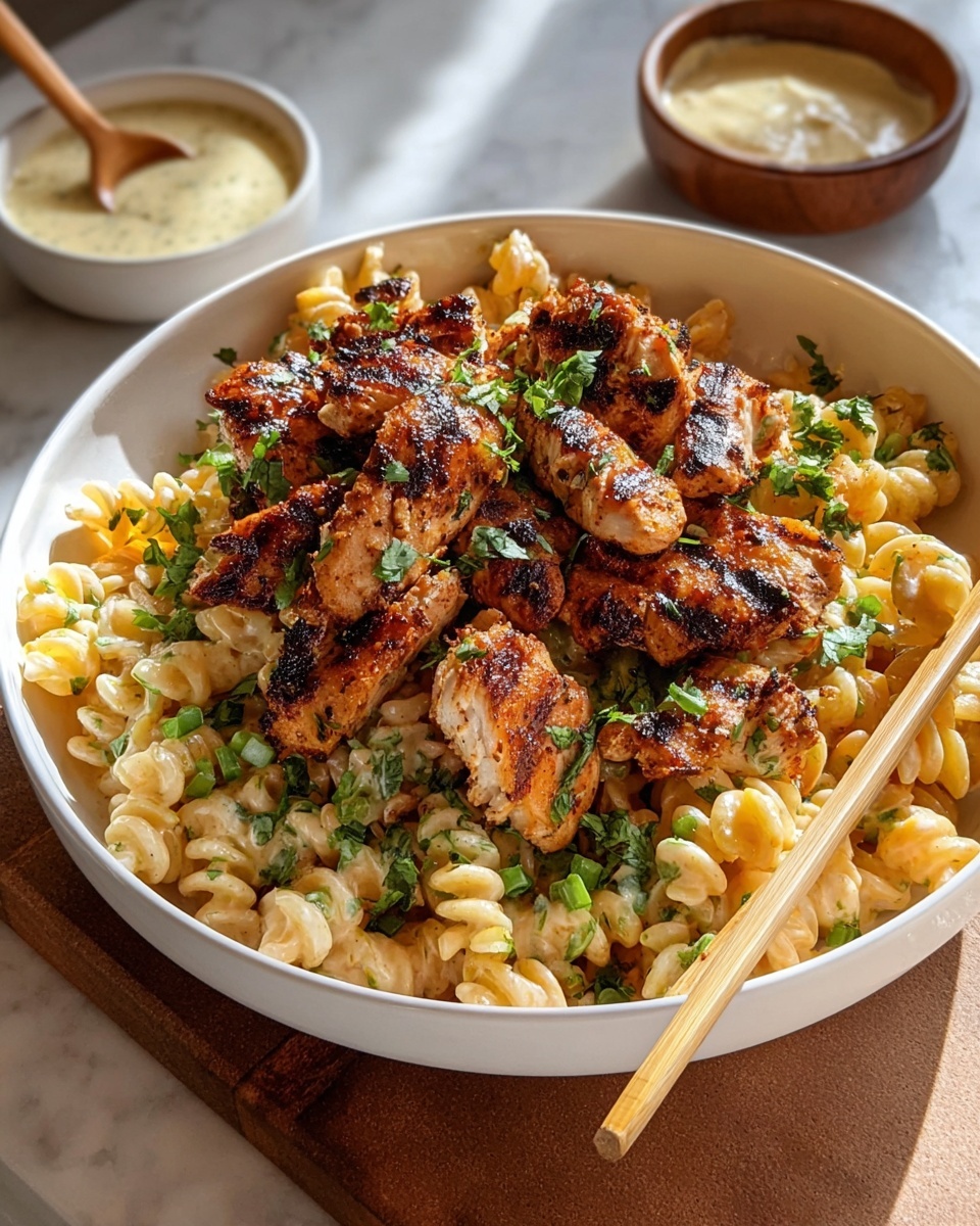 Buffalo Chicken Pasta Salad Recipe - Recipe Image