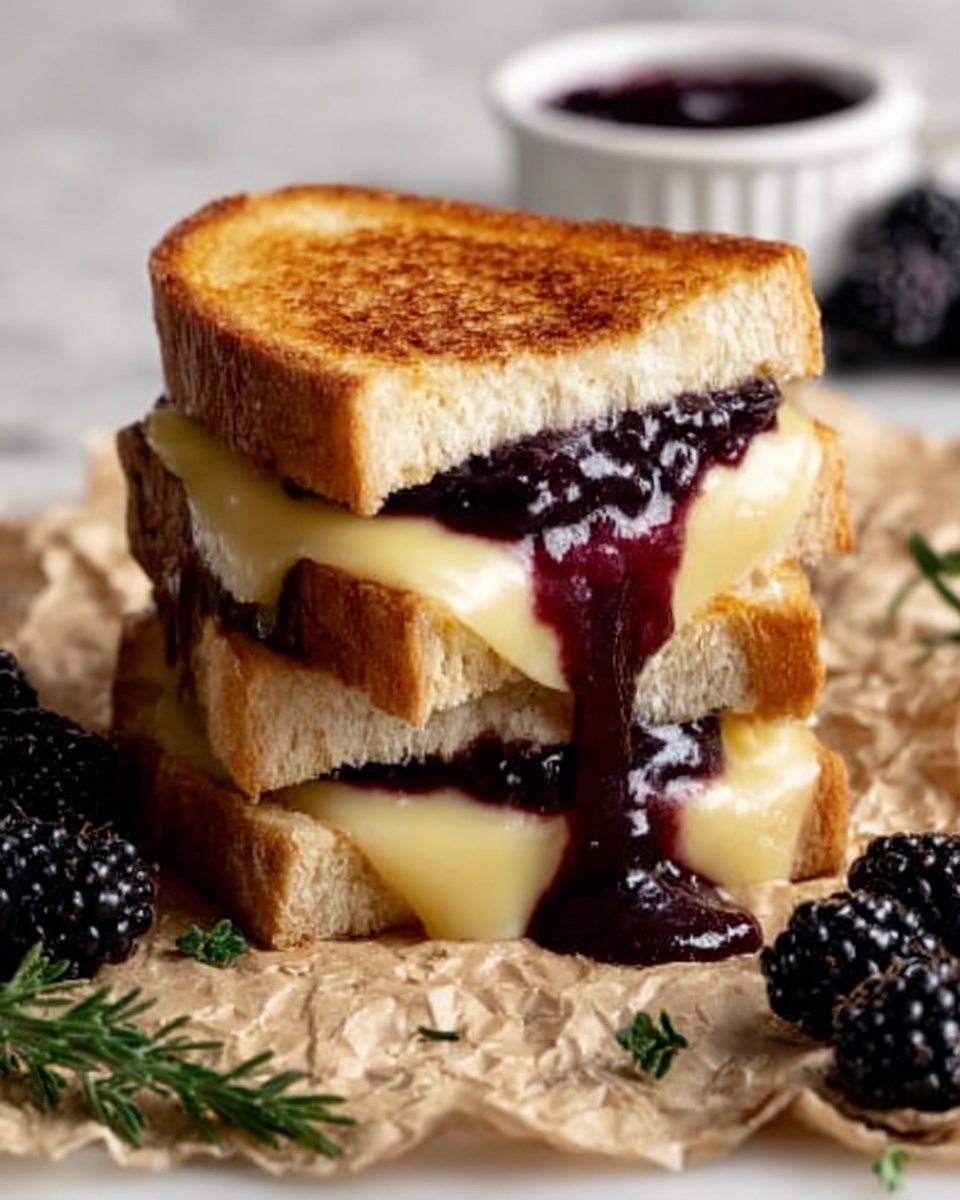 Blackberry Balsamic and Brie Grilled Cheese Recipe - Recipe Image