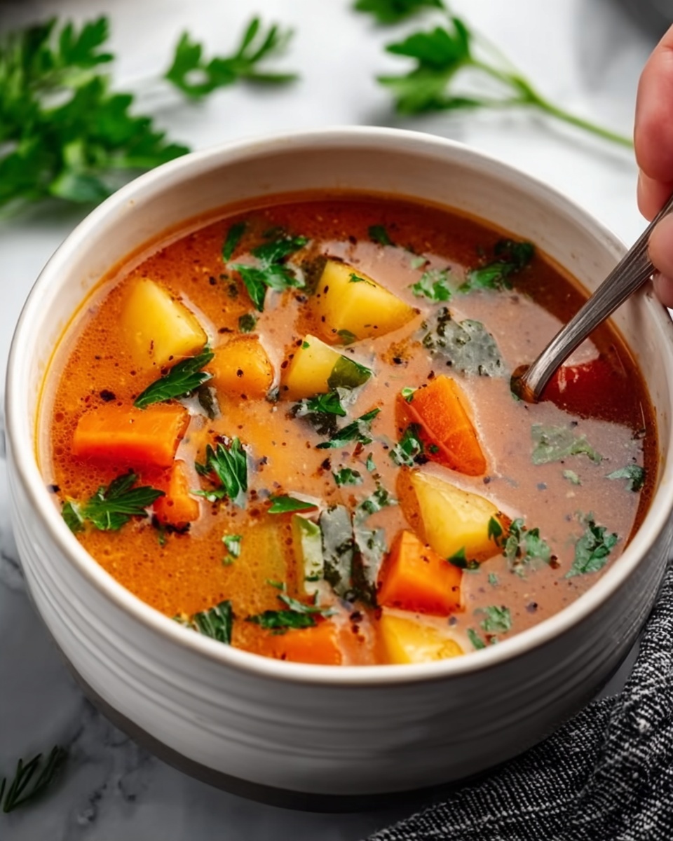 Hearty Roasted Vegetable Soup Recipe - Recipe Image
