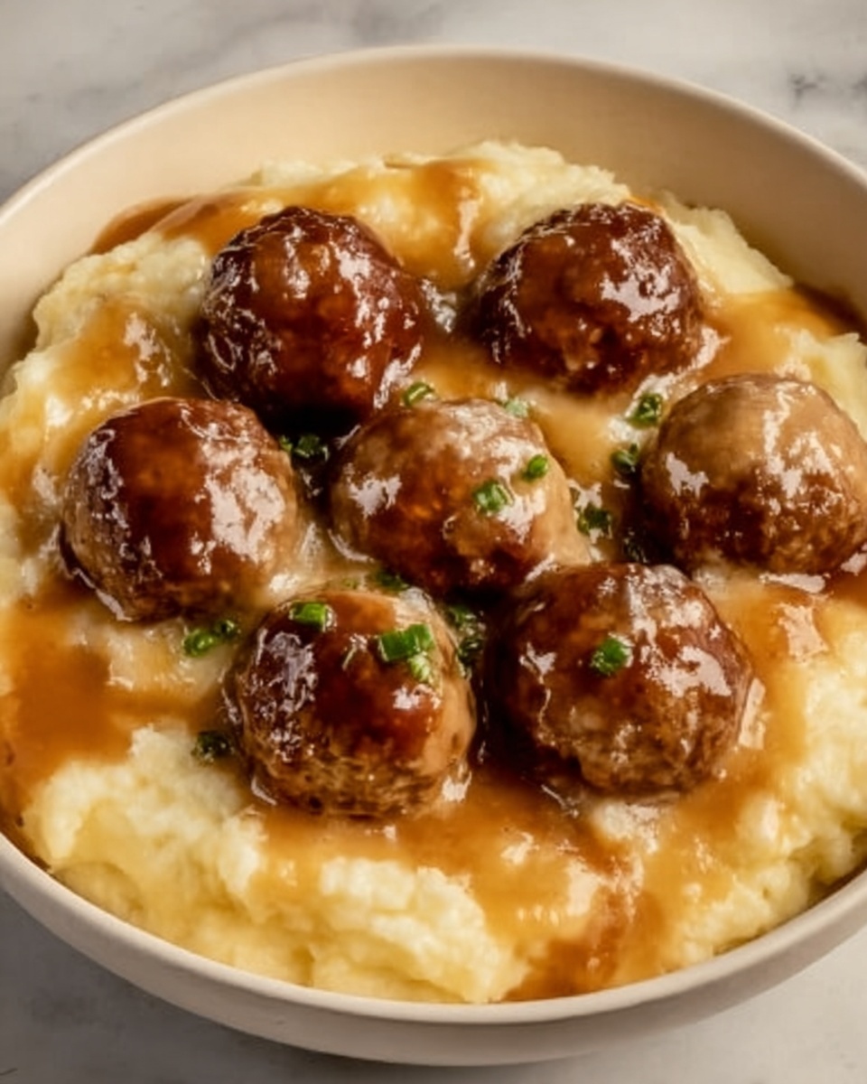 Crock Pot French Onion Meatballs Recipe - Recipe Image