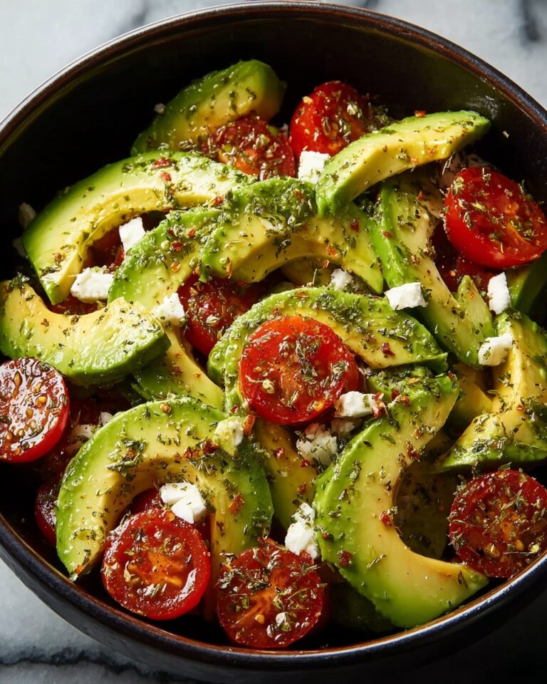 Greek Avocado Salad with Feta Recipe