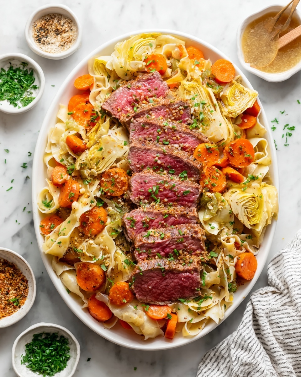 Slow Cooker Corned Beef and Cabbage Recipe - Recipe Image