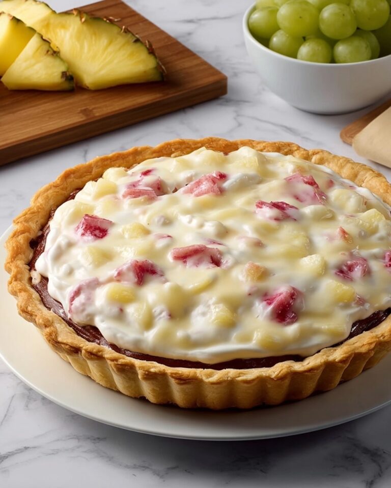 Hawaiian No-Bake Tropical Pie Recipe