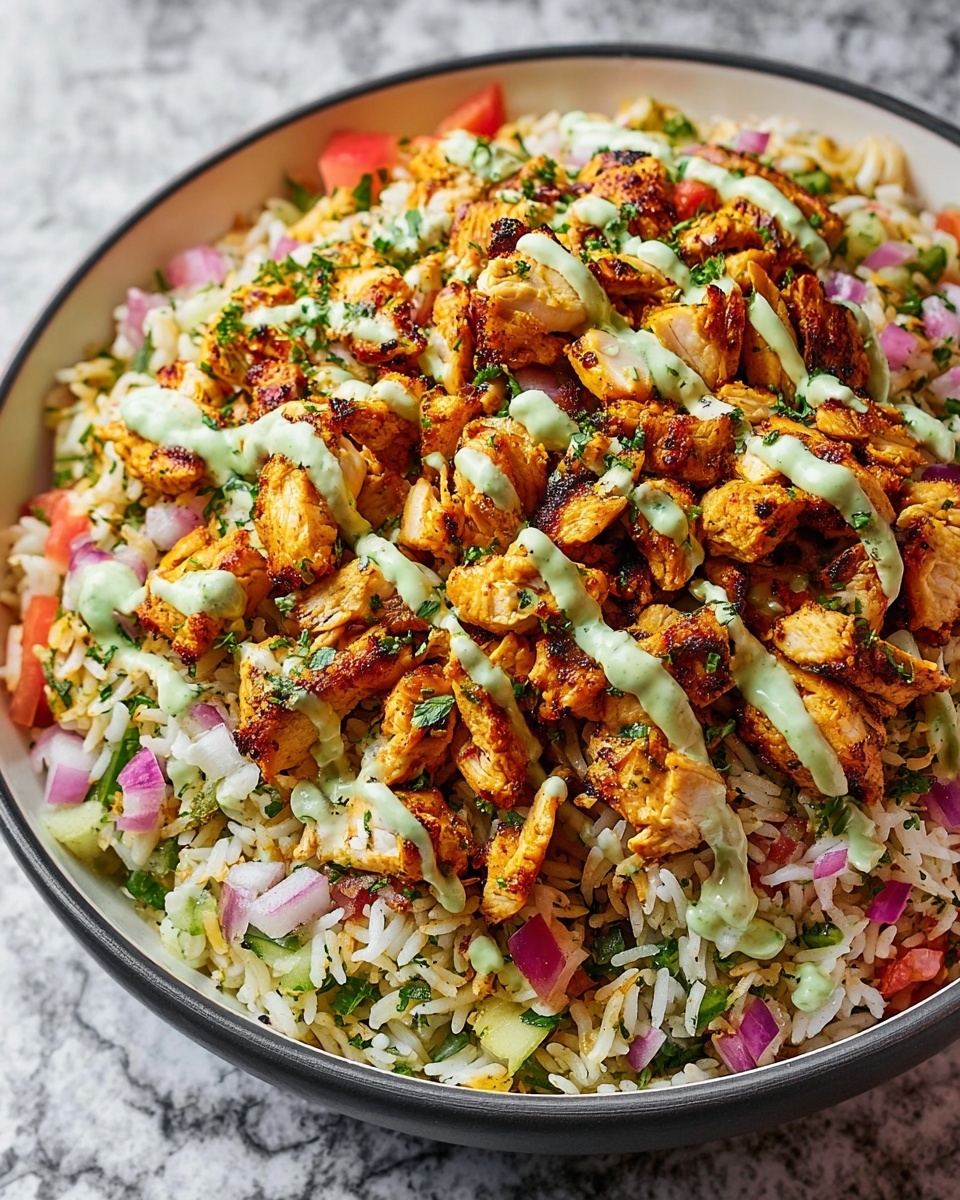 Juicy Chicken Shawarma Crispy Rice Salad Recipe - Recipe Image