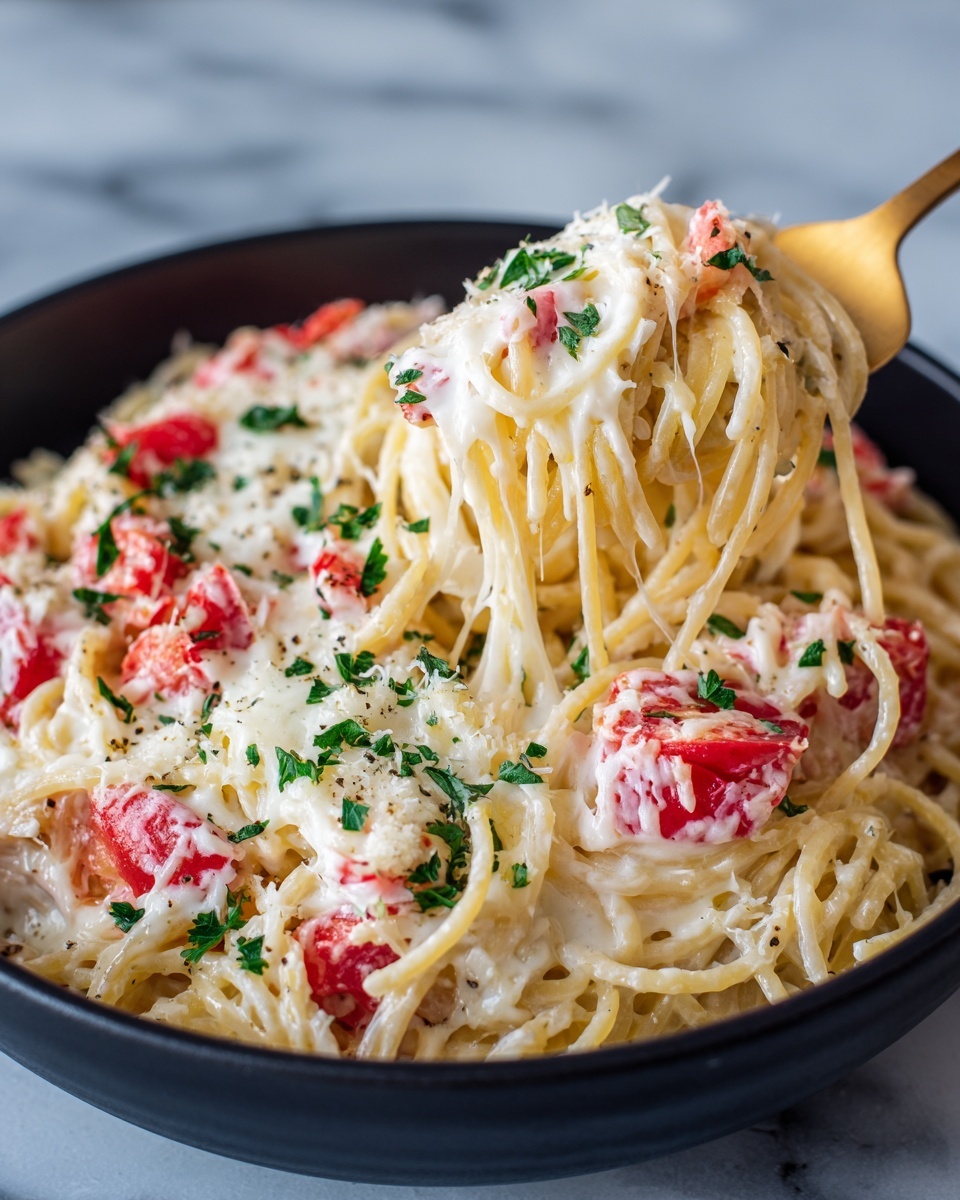 Creamy Chicken Spaghetti Bake Recipe - Recipe Image