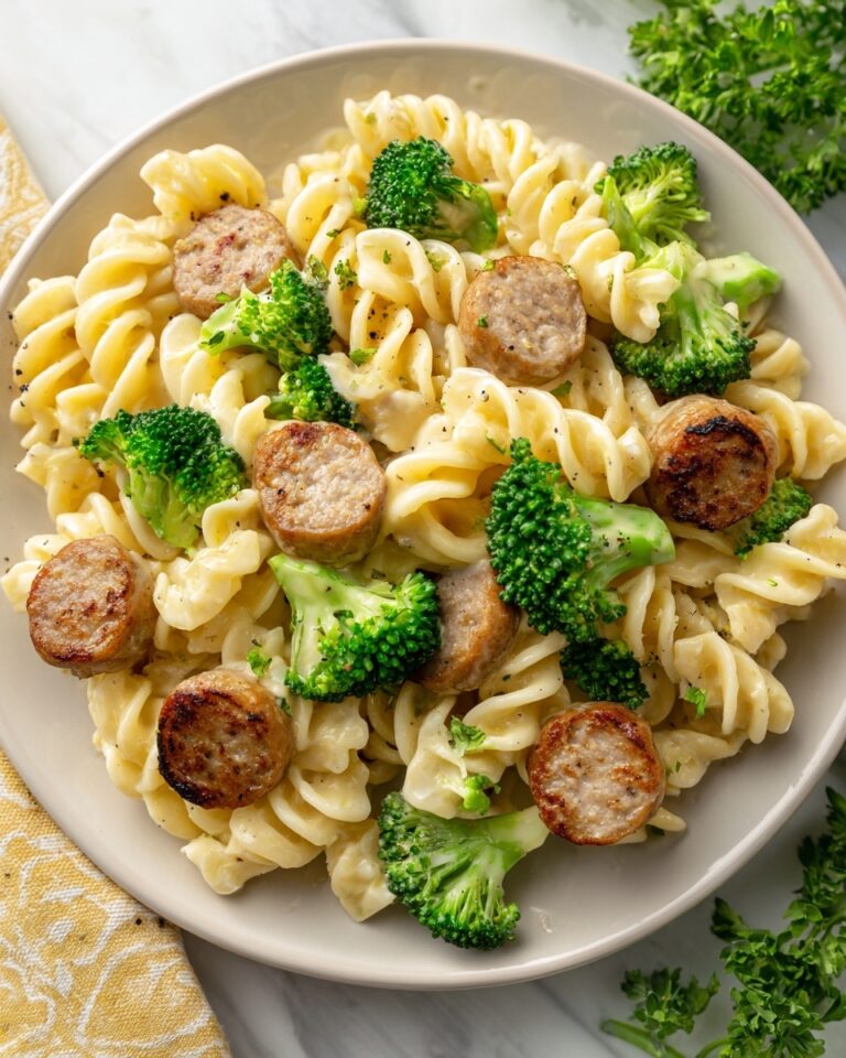 One-Pot Cheesy Smoked Sausage and Broccoli Pasta Recipe