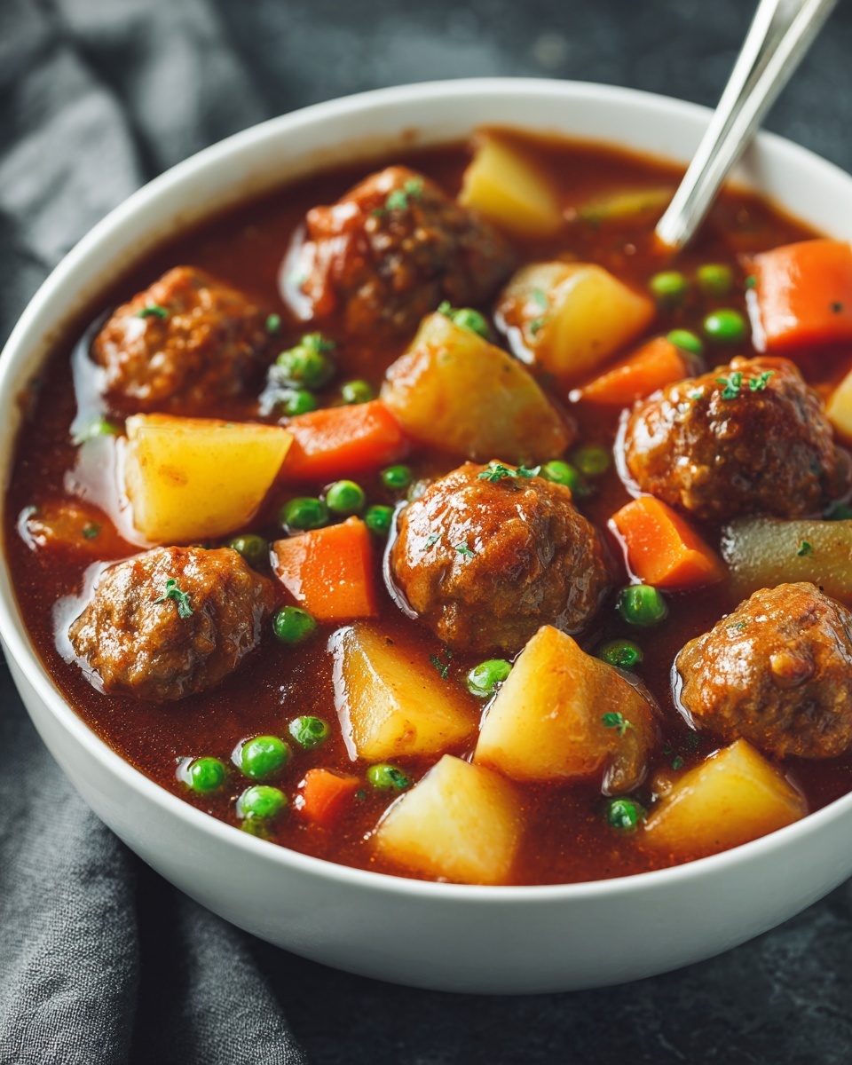 Hearty Meatball Stew Recipe - Recipe Image