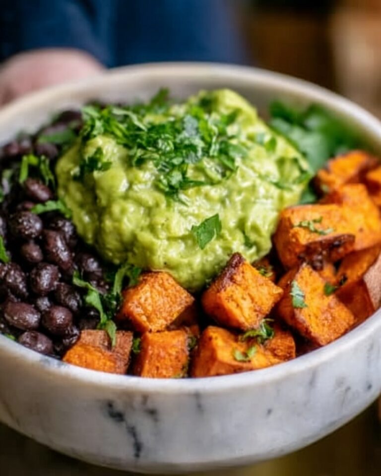 Sweet Potato and Black Bean Bowls with Avocado Lime Dressing Recipe
