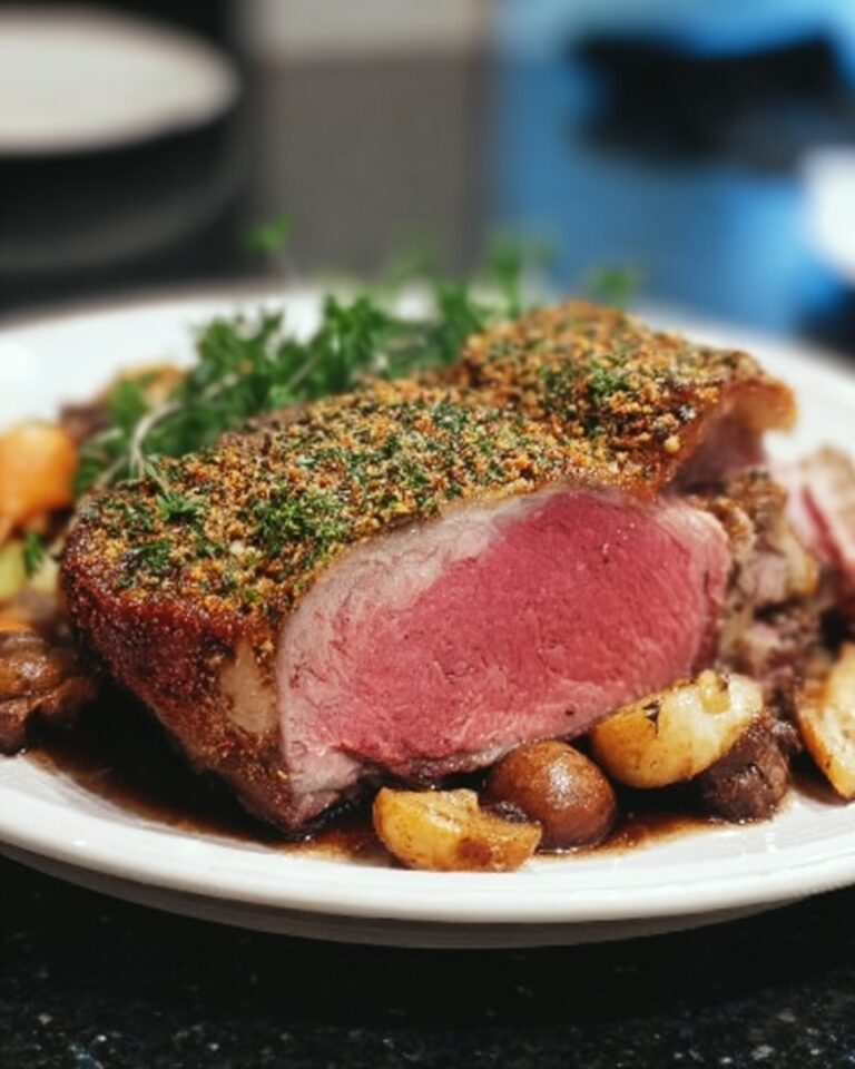 Herb-Crusted Roasted Lamb Recipe