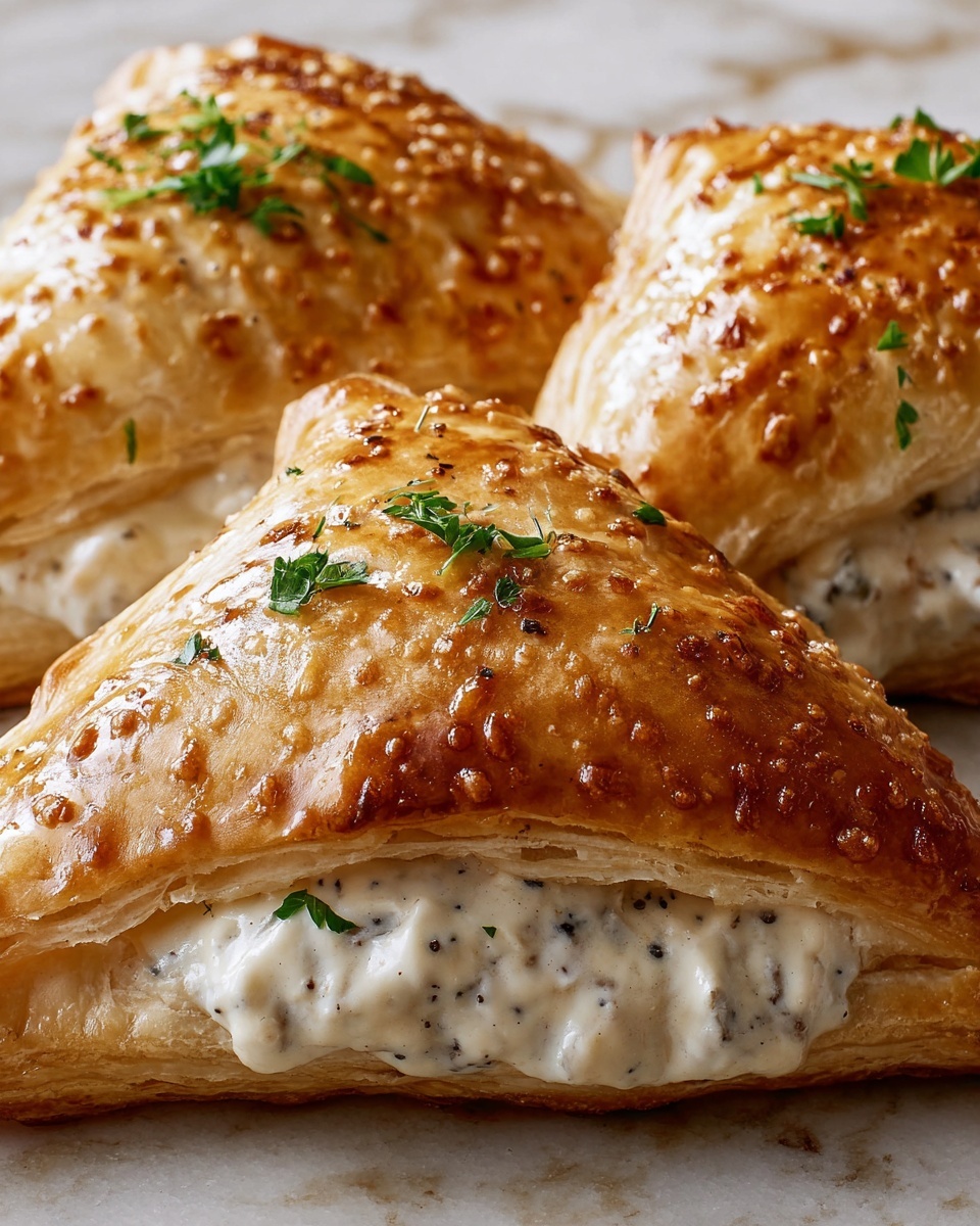 Chicken Alfredo Air Fryer Calzones Recipe - Recipe Image