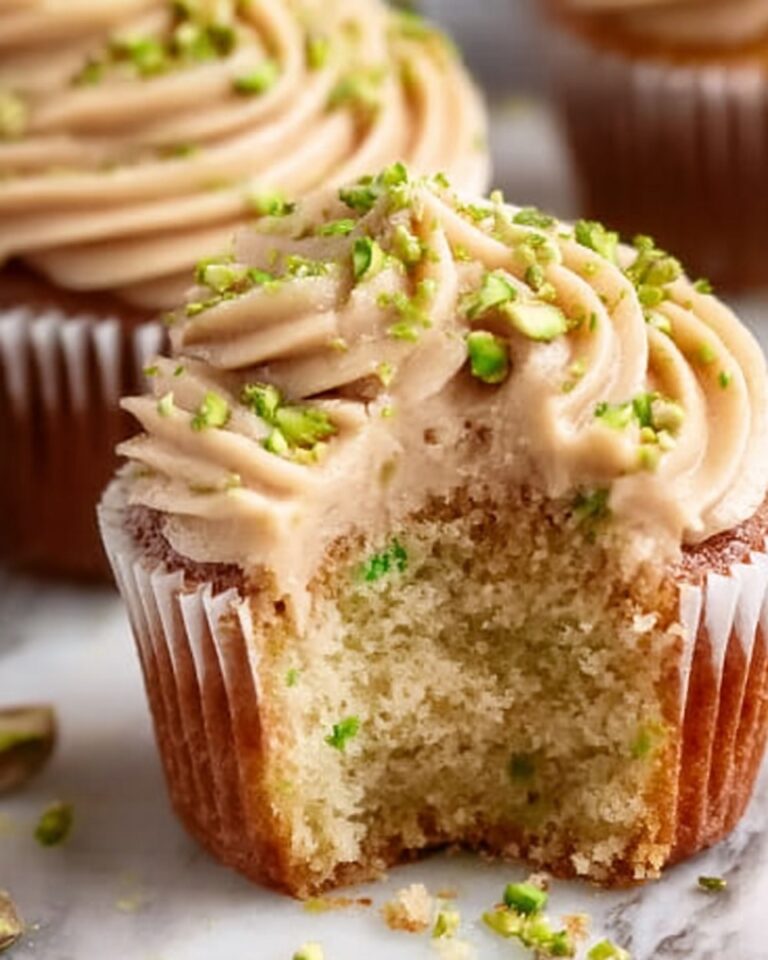 Caramel Pistachio Cupcakes Recipe