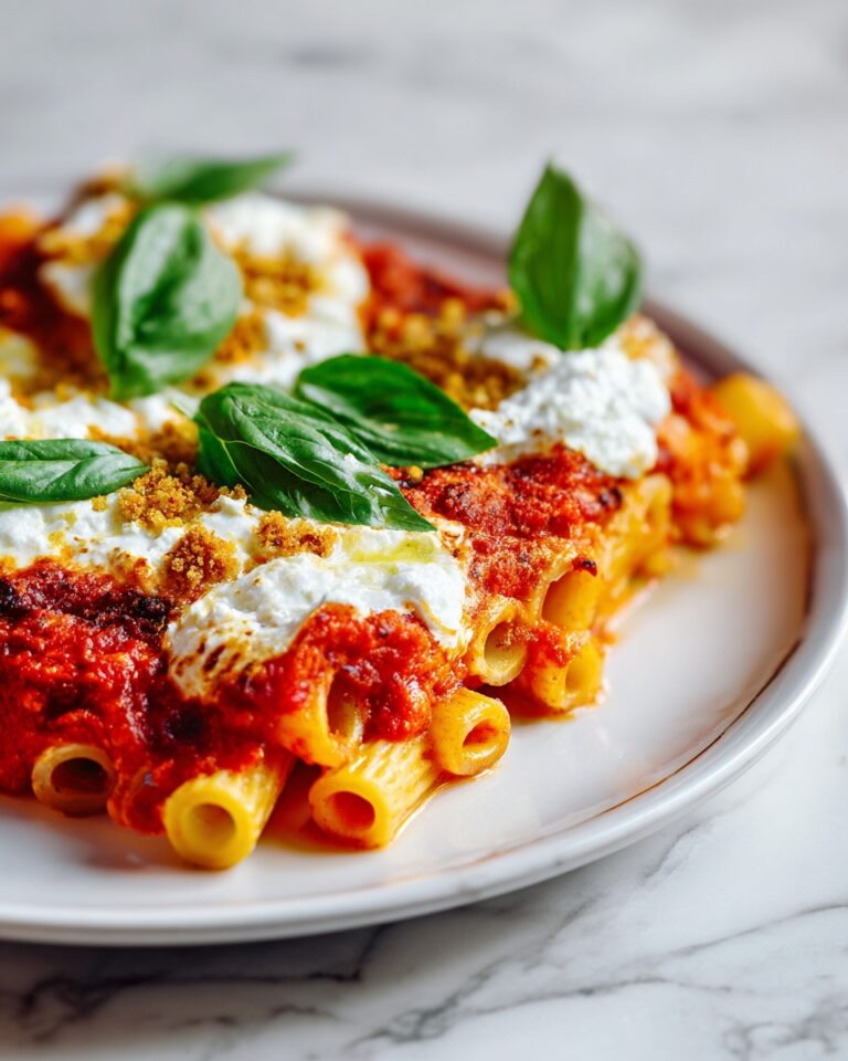 Chicken Parmesan Casserole with Penne Pasta Recipe