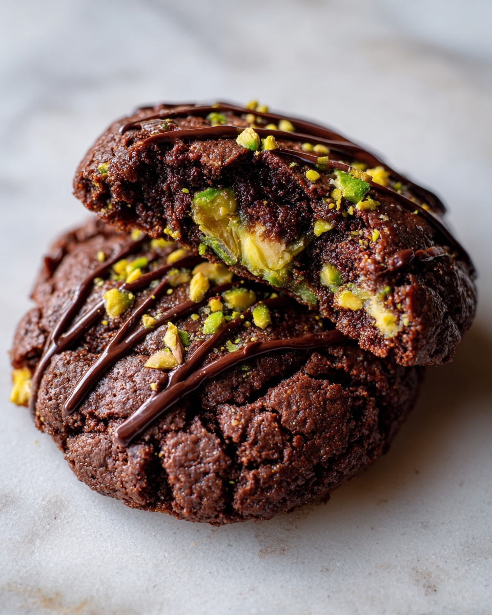 Brown Butter Chocolate Pistachio Cookies Recipe - Recipe Image