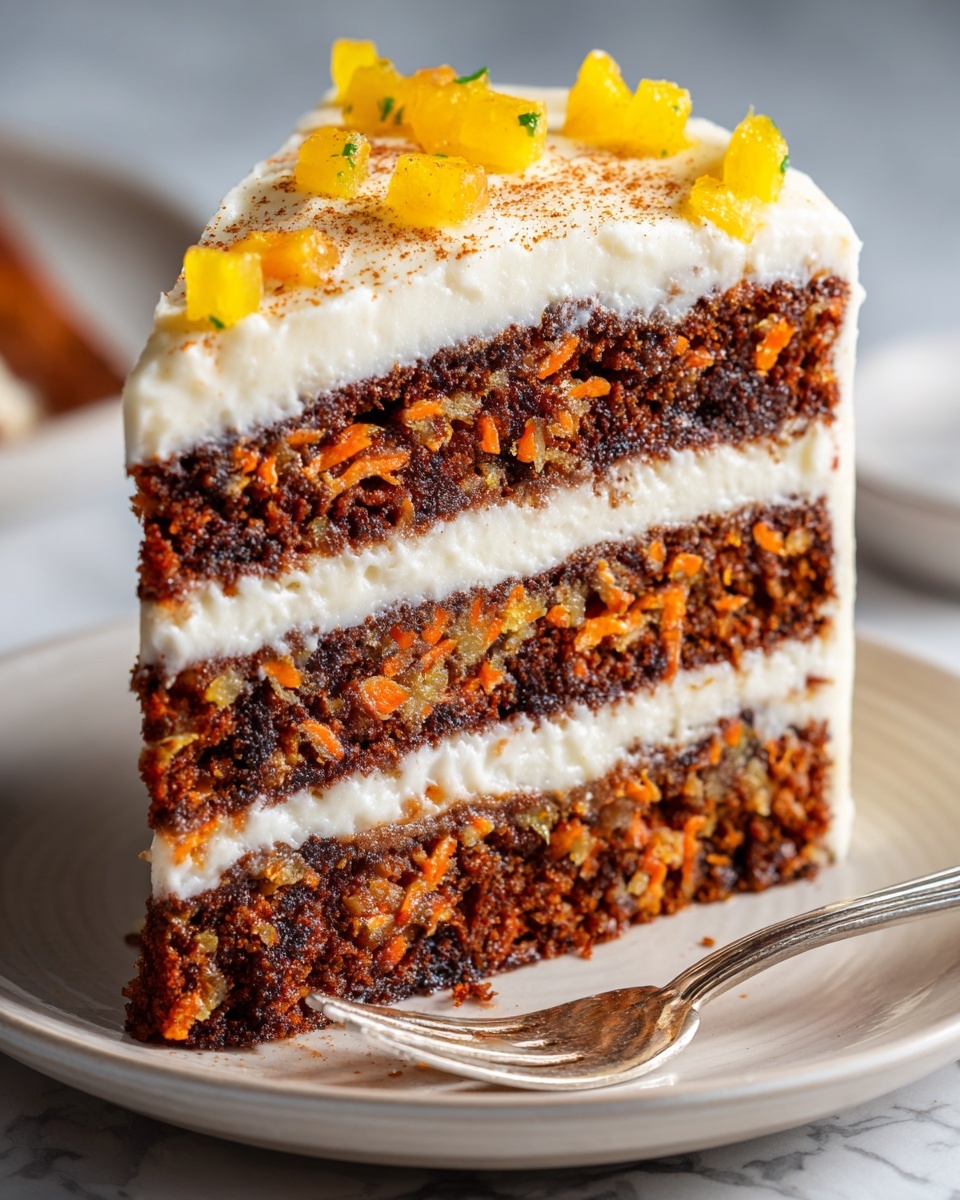 Pineapple Carrot Cream Cake Recipe - Recipe Image
