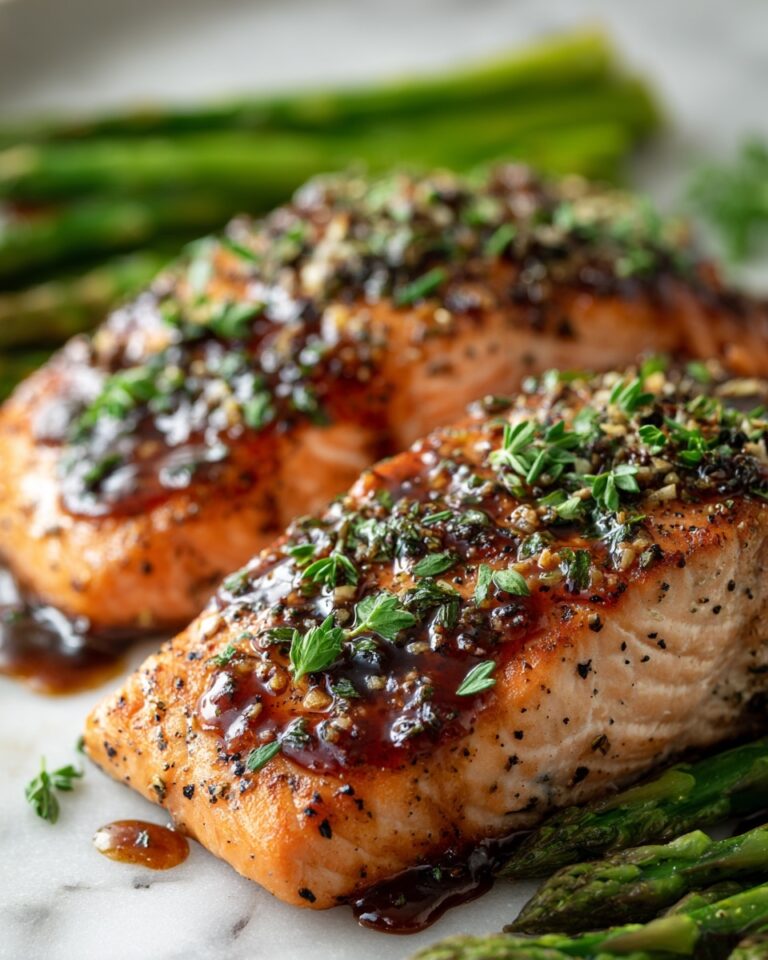 Balsamic Glazed Salmon with Asparagus Recipe