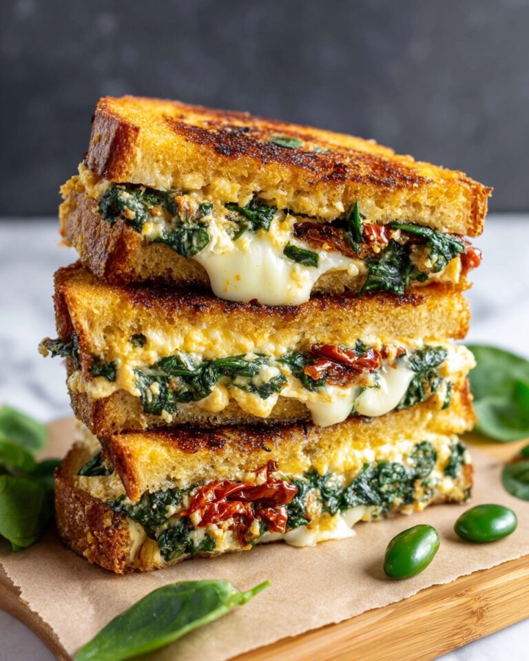 Feta Grilled Cheese Sandwich with Spinach Recipe
