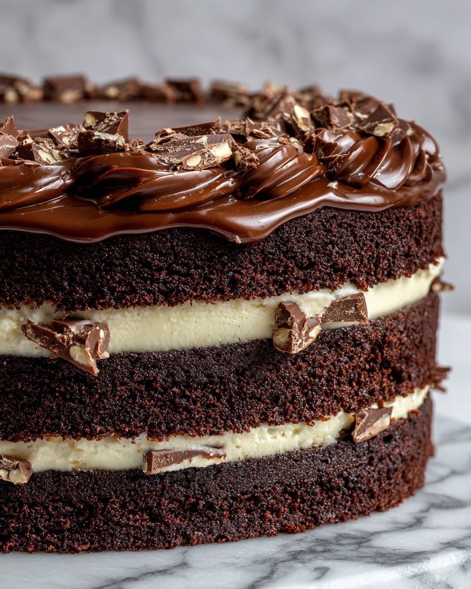 Hershey’s Chocolate Cake with Cream Cheese Filling Recipe - Recipe Image